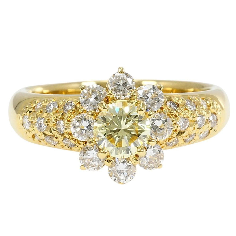 VINTAGE 18k Gold Diamond Ring